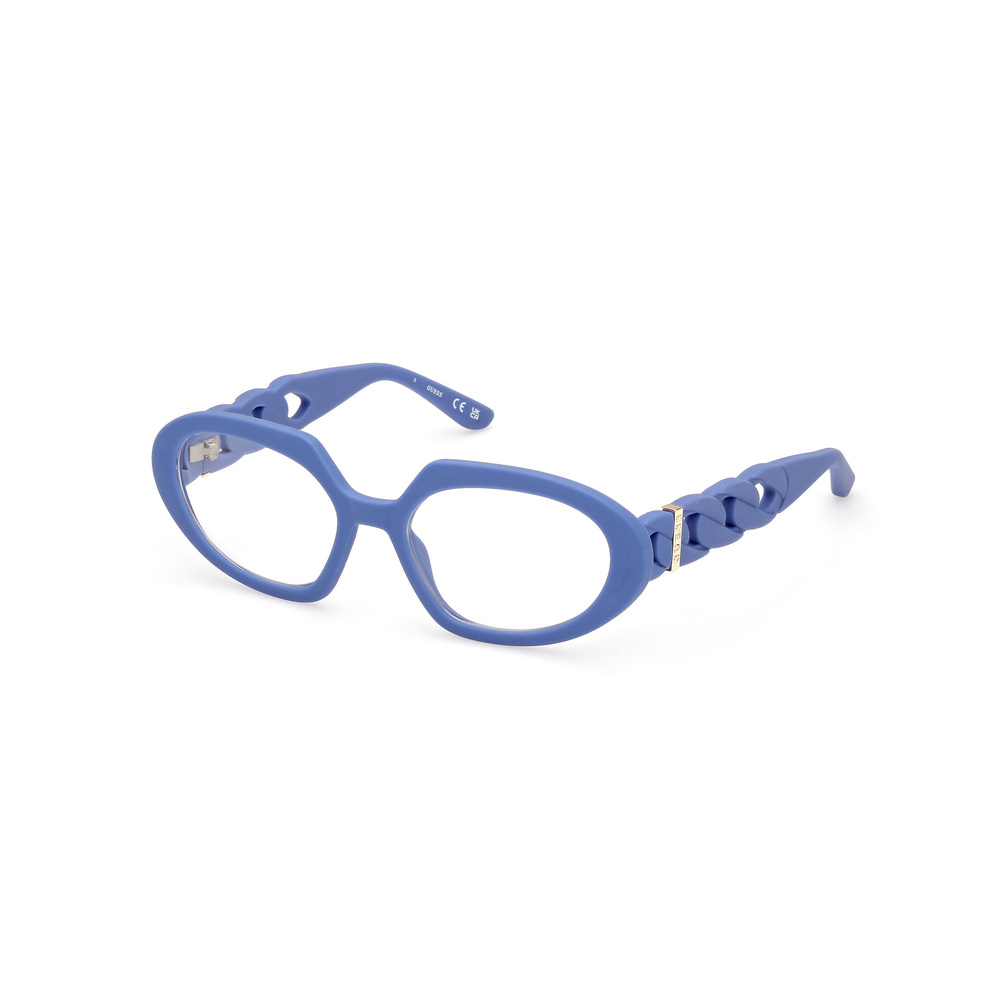 NWT Guess GU50117 Blue Gray 54mm Eyeglasses